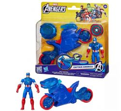 MARVEL AVENGERS - MOTO CAPITAINE AMERICA LANCE BOUCLIER (CAPTAIN AMERICA)